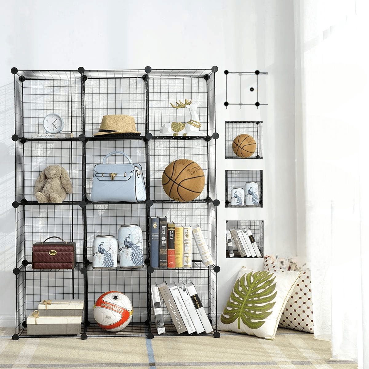Cube Rangement - ModulCube™ - Noir - Accessoires Maison Design