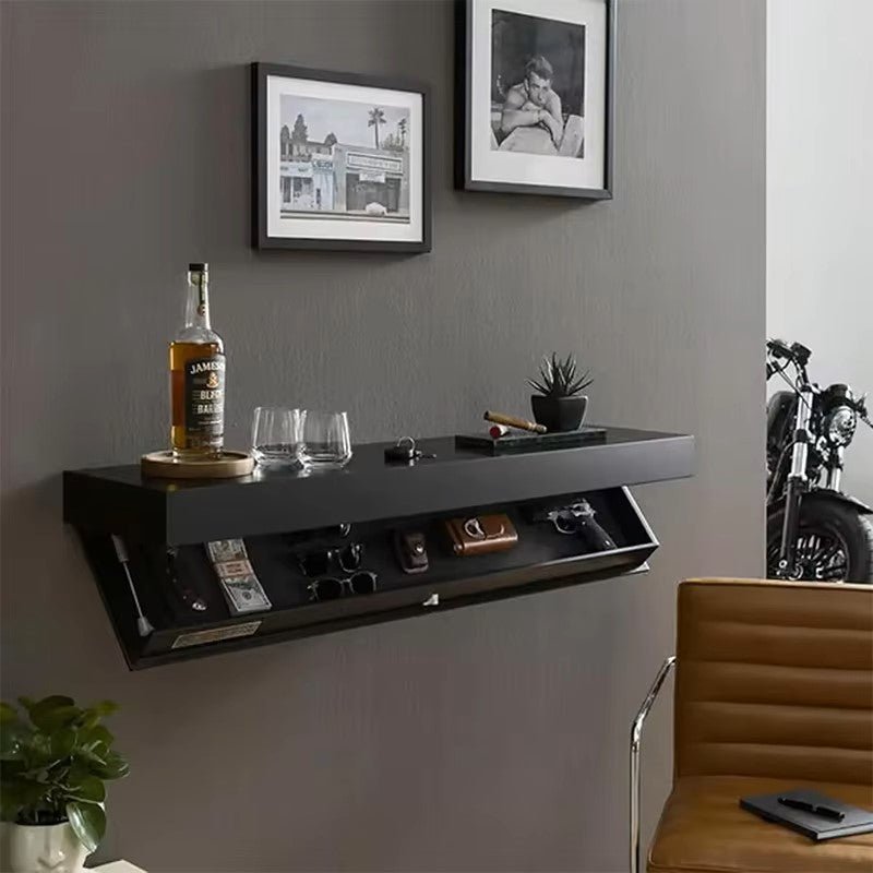 Étagère Murale - MagicShelf™ - Noir Mat - Accessoires Maison Design