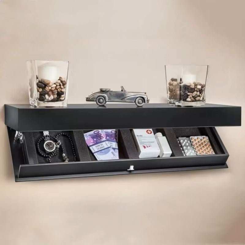 Étagère Murale - MagicShelf™ - Noir Mat - Accessoires Maison Design