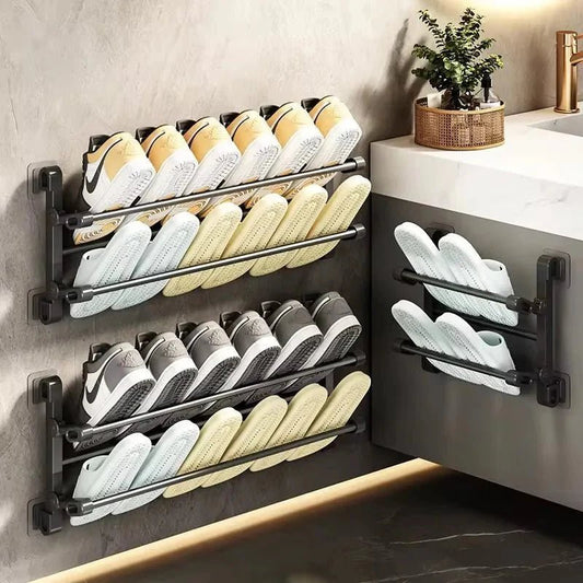 Étagère à Chaussures - BathroomShoeRack™ - Noir - Accessoires Maison Design