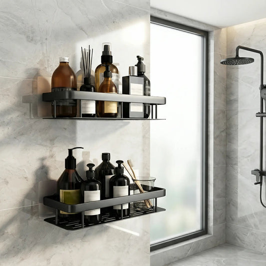 Étagère de douche design, robuste et antimoisissure