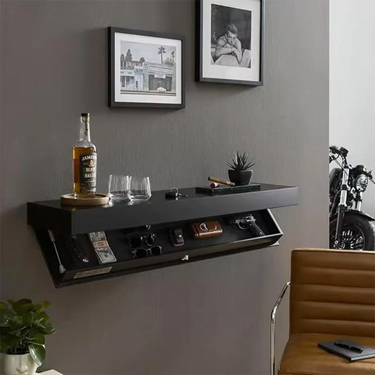 Étagère Murale - MagicShelf™ - Noir Mat - Accessoires Maison Design