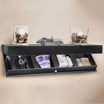 Étagère Murale - MagicShelf™ - Noir Mat - Accessoires Maison Design